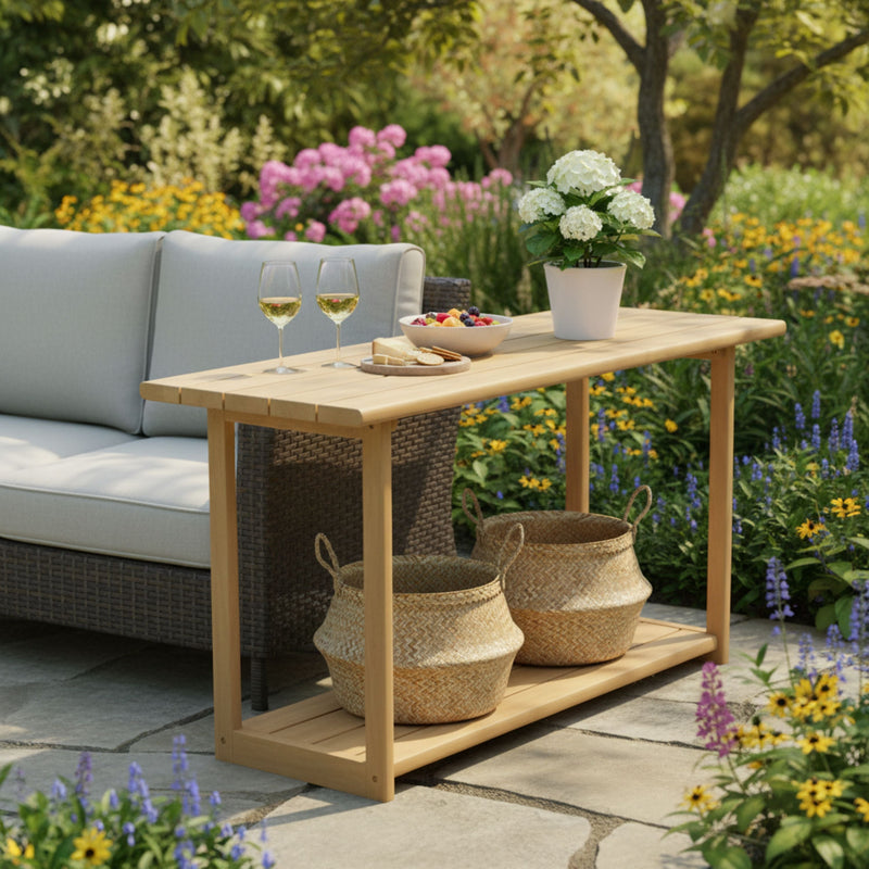 Woodside Rectangular Outdoor Buffet & Console Table, photo 2 of 10