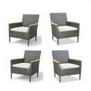 4 Piece All-Weather Patio Dining Chair Set by HouseOfZazla