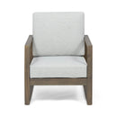 Nexusia - Outdoor Acacia Wood Club Chair With Slat Design