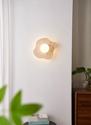 Travertine Blob Glass Wall Lamp