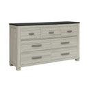 Augusta - Dresser, 7 Spacious Drawers, Block Feet - Beige Brown by Unique Piece Furniture