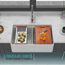 Double Bowl Sink Workstation - White by HouseOfZazla