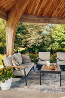 Carmel Highlands - Sofa, Chairs, Table Set (Set of 4) - Dark Brown