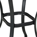 28" Outdoor Dining Table, Faux Wood Patio Furniture, Square Wood-Like Garden Table with Water Safe Design for Deck, Backyard, Lawn, Brown