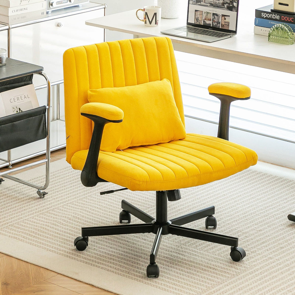 Criss Cross Armrest Office Chair With Wheels, photo 28 of 40