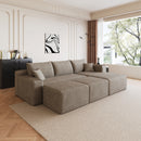 95" Cloud Sectional Sofa with 2 Ottomans
