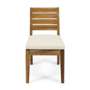 Outdoor Acacia Wood 7-Piece Dining Set with Cushions
