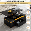 Lift Top Coffee Table With 4 Storage Stools by HouseOfZazla