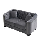 Modern Chesterfield Sofa With Tufted Backrest For Living Room by HouseOfZazla
