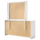 Dulcey - 6 Drawer Dresser With Mirror - Gloss White by HouseOfZazla