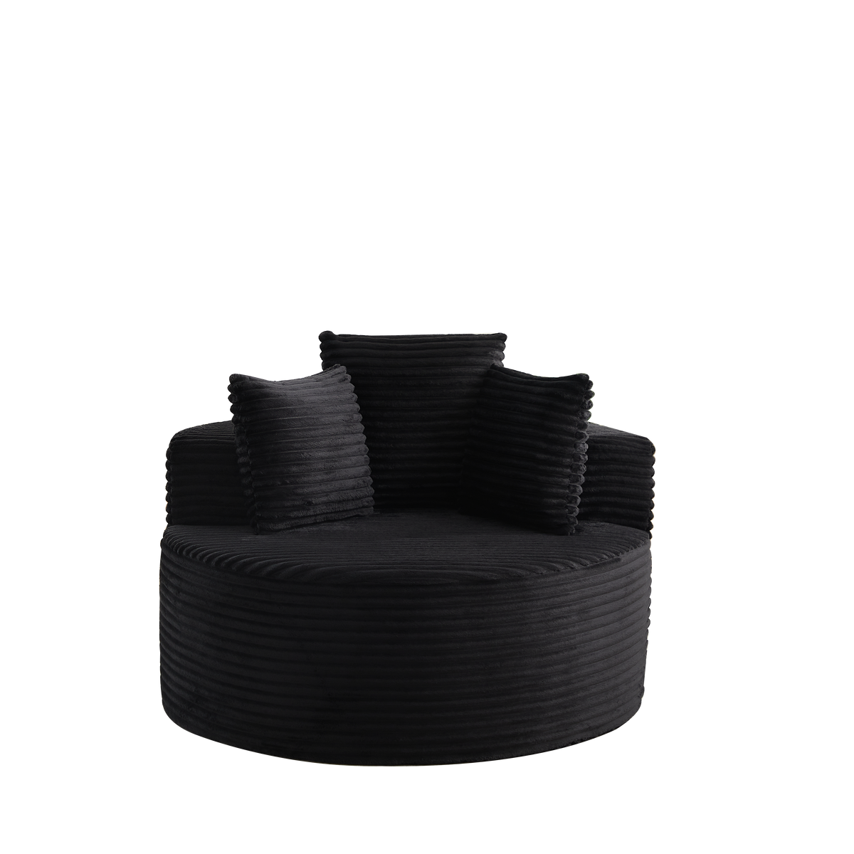 43-Inch Round Corduroy Single Sofa, photo 9 of 10
