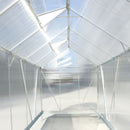 Polycarbonate house, Heavy Duty Outdoor Aluminum Walk-In House Kit With Rain Gutter, Vent And Door For Backyard Garden by HouseOfZazla