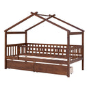 House Bed With 2 Drawers by Unique Piece Furniture