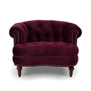La Rosa - Victorian Tufted Upholstered Accent Chair by HouseOfZazla