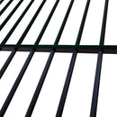 Triple Bunk Bed, Full Size With Sturdy Metal Frame And Safe Stairs - Black by HouseOfZazla