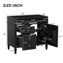 Bathroom Vanity With 2 Drawers And Tip-Out Drawer, Storage Cabinet by HouseOfZazla
