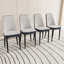 Modern Dining Chair With Cushions And Metal Legs by Unique Piece Furniture