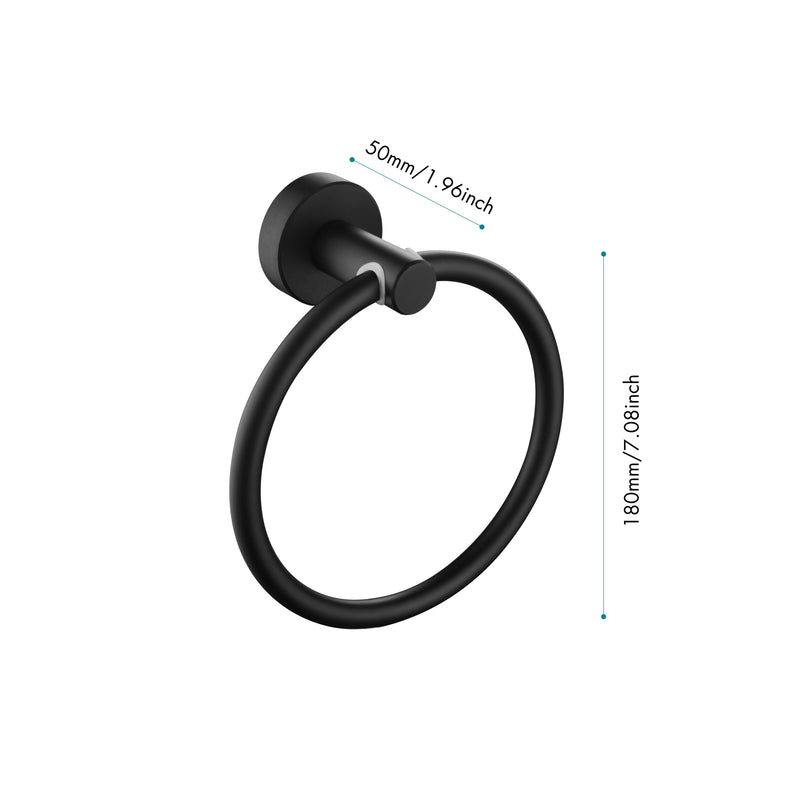 6 Piece Bathroom Towel Rack Set Wall Mount