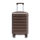 20 Inch ABS Hard Shell Travel Checked Luggage - Brown