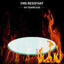 36" Round Tempered Glass Table Top Clear Glass 1 / 4" Thick Flat Polished Edge - Transparent by HouseOfZazla