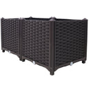 Deep Raised Garden Bed Plastic Planter Boxes