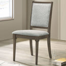 Perkins - Upholstered Dining Side Chair (Set of 2) - Dark Brown by HouseOfZazla