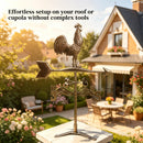 Roof Mount Wind Direction Indicator - Classic Rooster Weathervane