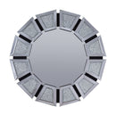 Noralie Mirrored Faux Diamonds Accent Mirror