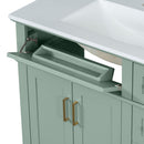 Bathroom Vanity With Sink, Soft Close Doors, 4 Storage Drawers by HouseOfZazla