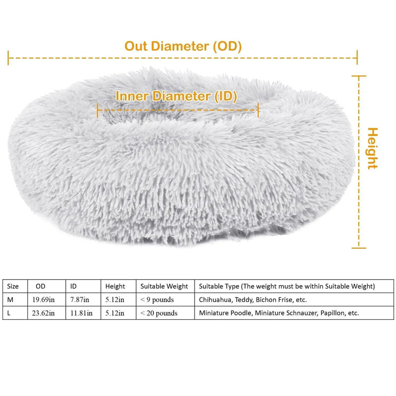 Pet Dog Bed Soft Warm Fleece Puppy Cat Bed Dog Cozy Nest Sofa Bed Cushion For S/M Dog, photo 10 of 14