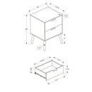 Modern Accent Table With Storage Drawers