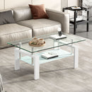 Tempered Glass Table With Storage by HouseOfZazla