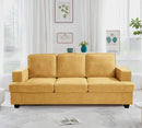 Modern Sofa, Comfortable 3 Seater Couch With Deep Seating, Loose Back Cushions, Wide Arms by Unique Piece Furniture