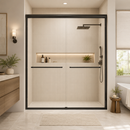 56-60" W x 72" H Framed Double Sliding Shower Door by HouseOfZazla