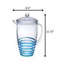 Swirl Unbreakable Plastic Water Pitcher With Lid And Spout by HouseOfZazla
