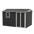 9 x 6 FT Metal Garden Shed for Patio and Backyard Storage by HouseOfZazla