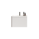 Etna 24" Striped Soft White Bathroom Vanity by HouseOfZazla