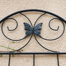 4 Pack Metal Garden Trellis 86.7" x 19.7" Rustproof Trellis for Climbing Plants Outdoor Flower Support Black by HouseOfZazla
