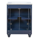 Bathroom Vanity With Ornate Elliptical Motif, Soft Close Hinges by HouseOfZazla