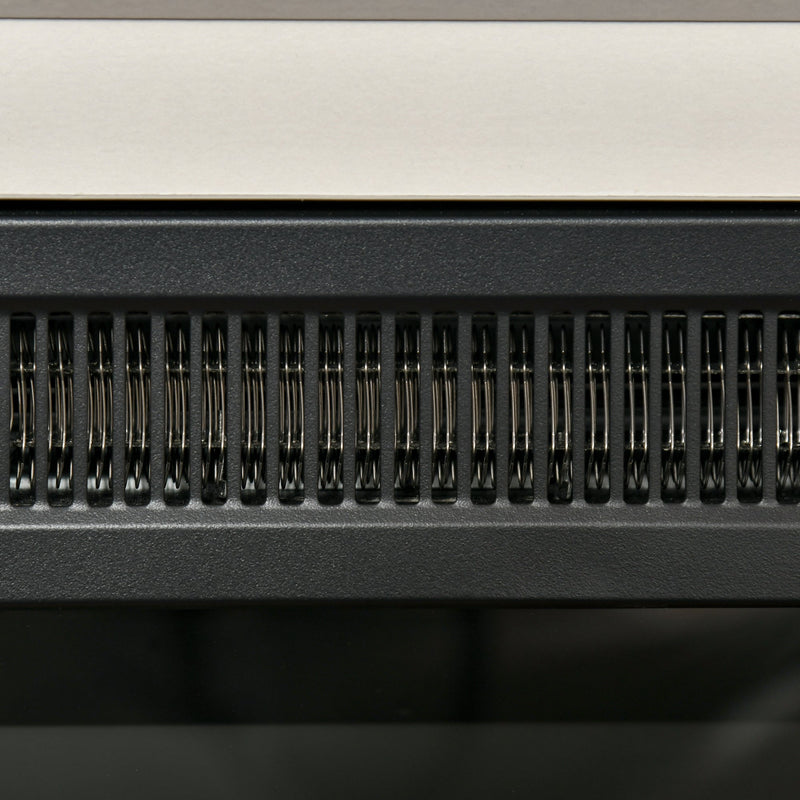 32" Electric Fireplace with Mantel, Freestanding Heater with LED Log Flame, Overheat Protection and Remote Control, 1400W, White