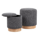 Marla - Contemporary, Nesting Ottoman Set by HouseOfZazla