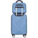2Piece Luggage Sets ABS Lightweight Suitcase, Spinner Wheels, (20/14) BLUE