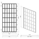 Frameless Fixed Shower Door, Open Entry Design by HouseOfZazla