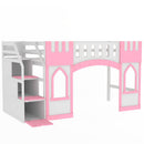 Loft Bed With Storage Staircase And Windows by HouseOfZazla