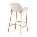 Daniella - Contemporary / Glam Fixed Height Bar Stool (Set of 2) by HouseOfZazla