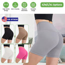 High-Waist Biker Shorts with Tummy Control for Workouts by LJGDeals