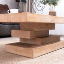 Modern Rustic Coffee Table, Rectangular Center Table For Living Room - Natural Wood Wash / Rustic by HouseOfZazla