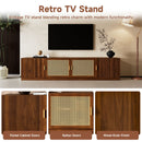 TV Stand, Media Console With Adjustable Shelves - Walnut by HouseOfZazla