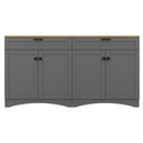 On-Trend Farmhouse TV Stand with 2 Drawers for TVs Up to 70"