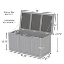 Outdoor Deck Box, Storage With Seat & Table Top by HouseOfZazla